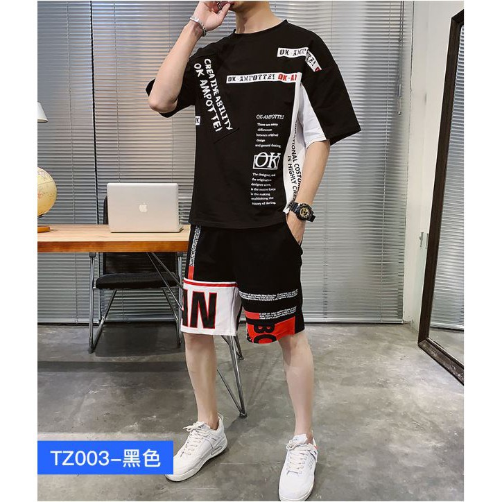 Bộ quần áo thun nam ngắn tay cổ tròn 2020 QA11 | BigBuy360 - bigbuy360.vn