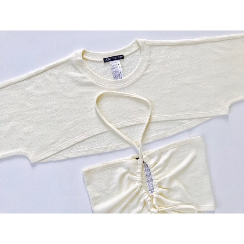 Set 2 Áo croptop thun len vnxk