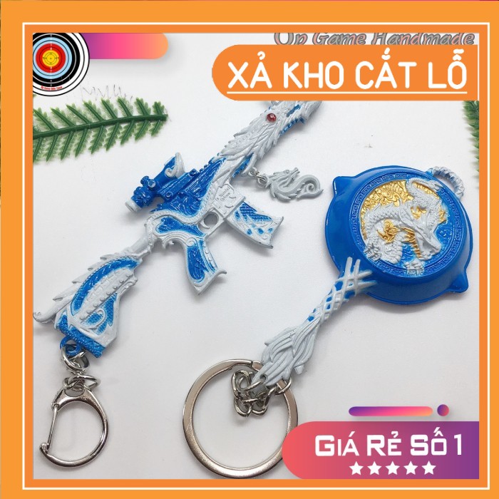 Combo 2 Móc Khoá PUBG Skin Dragon Tuyết sứ Độc đáo - Móc khoa skin pupg chi tiết giống thật mới 2021