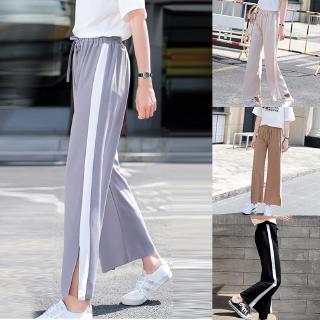 Quần ống rộng trơn màu phong cách Hàn Quốc thanh lịch dành cho nữ