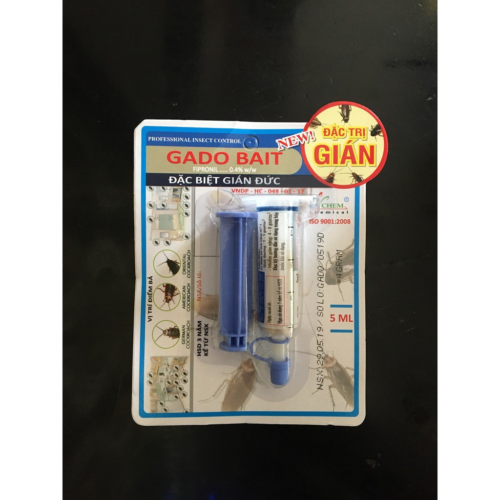 Thuốc GABO BAIT diệt gián Đức GABO BAIT ,kiến chết lây lan chết cả đàn. Dễ sử dụng