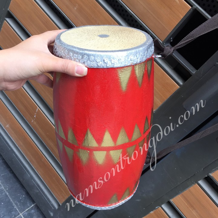 TRỐNG CƠM - THÂN TRỐNG BẰNG GỖ MÍT, MẶT TRỐNG BẰNG DA TRÂU