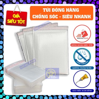 [Giá siêu tốt] Combo 10 Túi Giấy Lót Bóng Khí (Kraft) nhiều kích thước - Túi Đóng Hàng Chống Sốc