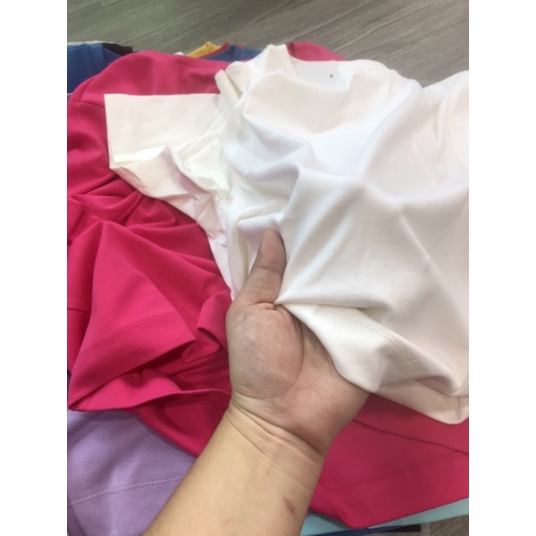 Áo thun nữ croptop dài suông,cotton,supima,dài áo 50-53cm_hàng XK