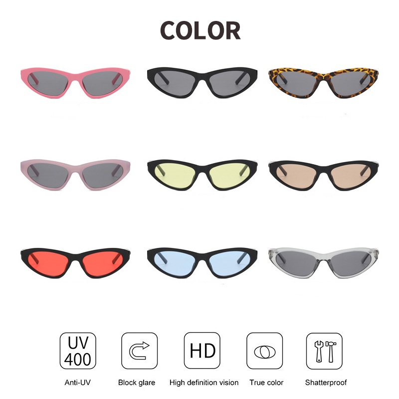 (KIQI-FASHION) COD Kính Mát Mắt Mèo Chống Tia Uv400 Thời Trang Mới