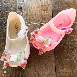 Giày thơm Mini Melissa Nơ hoa quả (2 màu) cho bé gái (Full tag box)