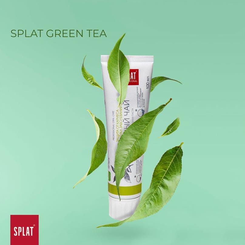 Kem Đánh Răng Matcha, Kem Đánh Răng Trà Xanh Bảo Vệ Nướu Ngừa Sâu Răng Splat Green Tea (100ml) - Chính hãng 100%