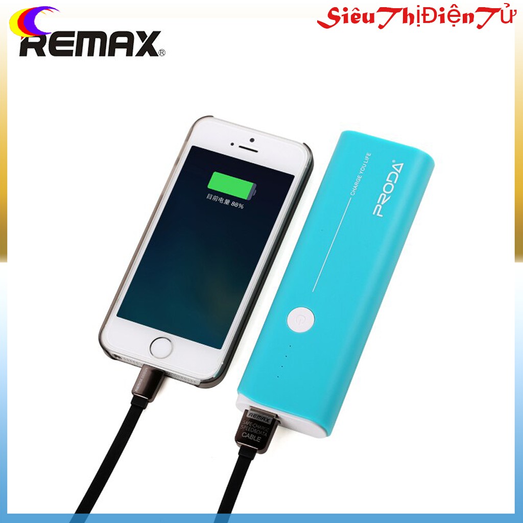 PIN SẠC DỰ PHÒNG 10000mAh PRODA REMAX V6I CÓ ĐÈN HIỂN THỊ PHẦN TRĂM PIN