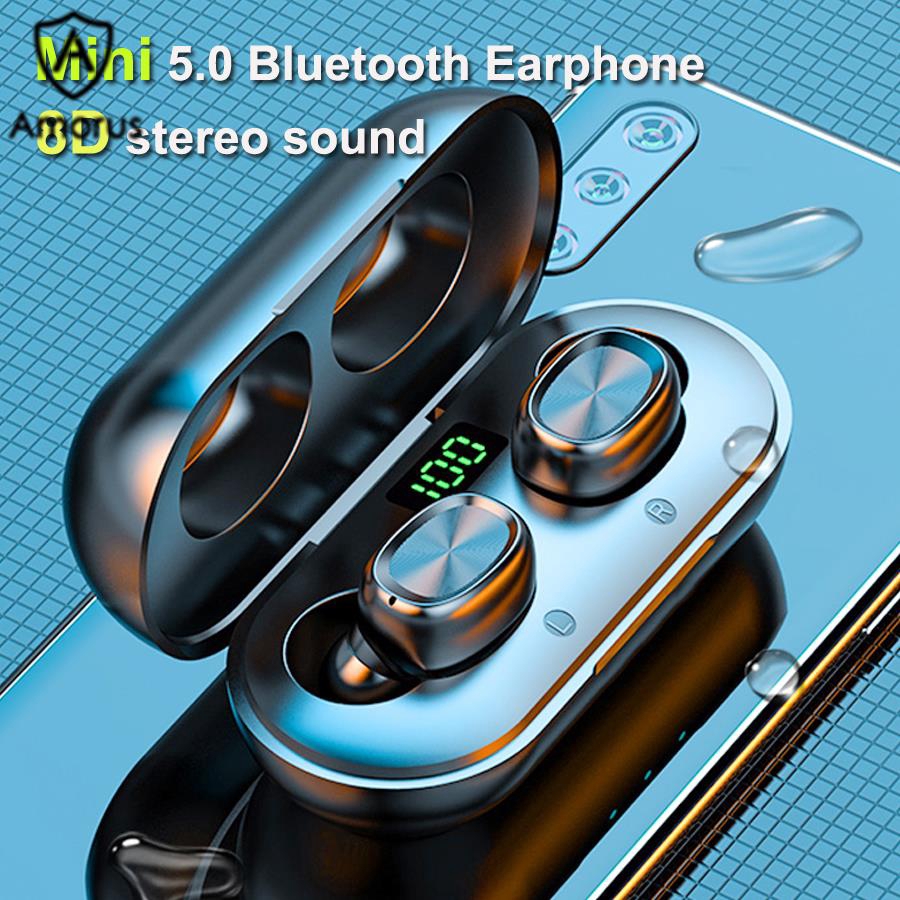 Tai Nghe Đôi Nhét Tai Không Dây Bluetooth 5.0 TWS Mini Amorus Thiết Kế Cảm Ứng Chất Lượng Cao