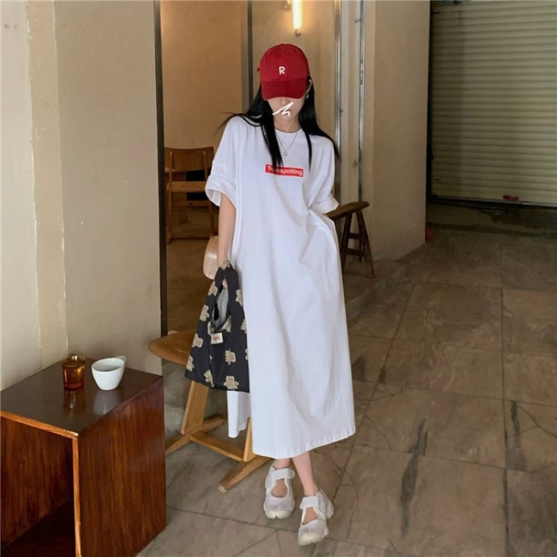 Đầm Xuông Dáng Dài Ulzzang Phong Cách Dành Cho Nữ