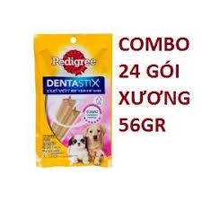 24 gói thức ăn chó Pedigree dentastix 56gr - date 1.2025