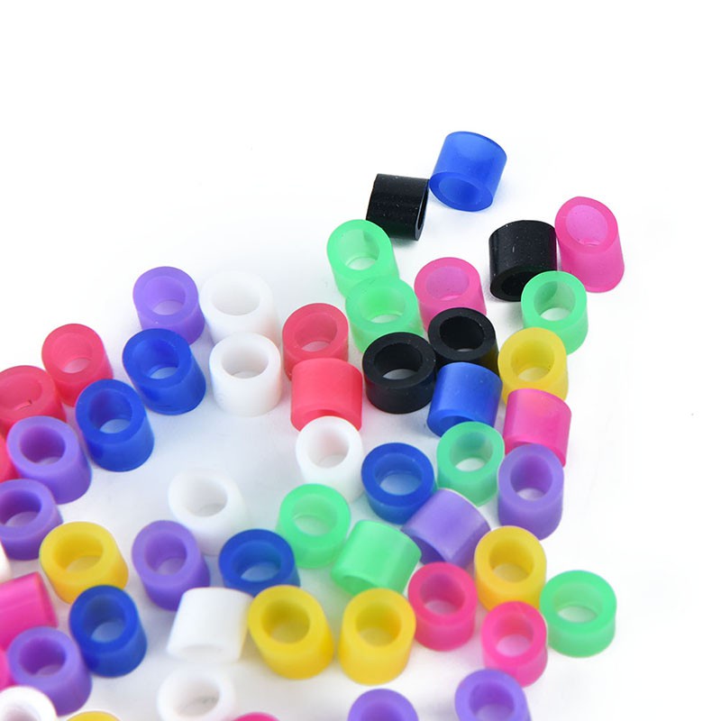 Hộp 100 Vòng Silicon Chỉnh Hình Răng Nhiều Màu Sắc