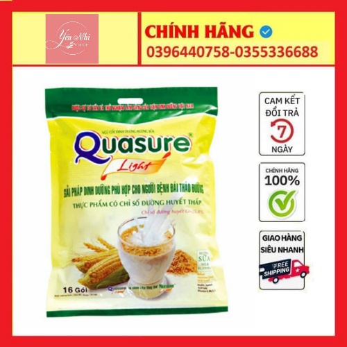 Bột ngũ cốc Quasure light dành cho người tiểu đường gói 400g