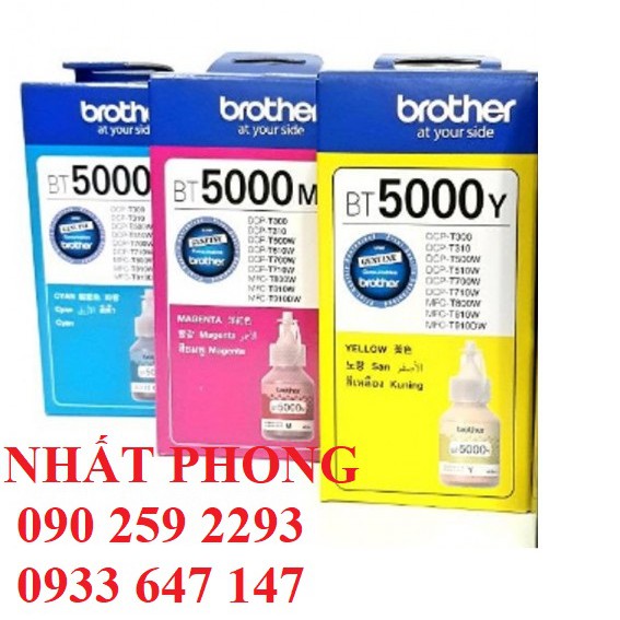Bộ 4 chai mực màu Brother BTD60BK - BT5000