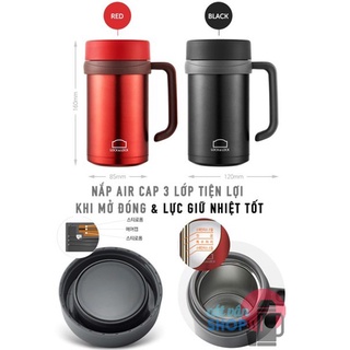 [Có Video]Ly giữ nhiệt Lock&Lock Basic Table Mug 500ml LHC9002
