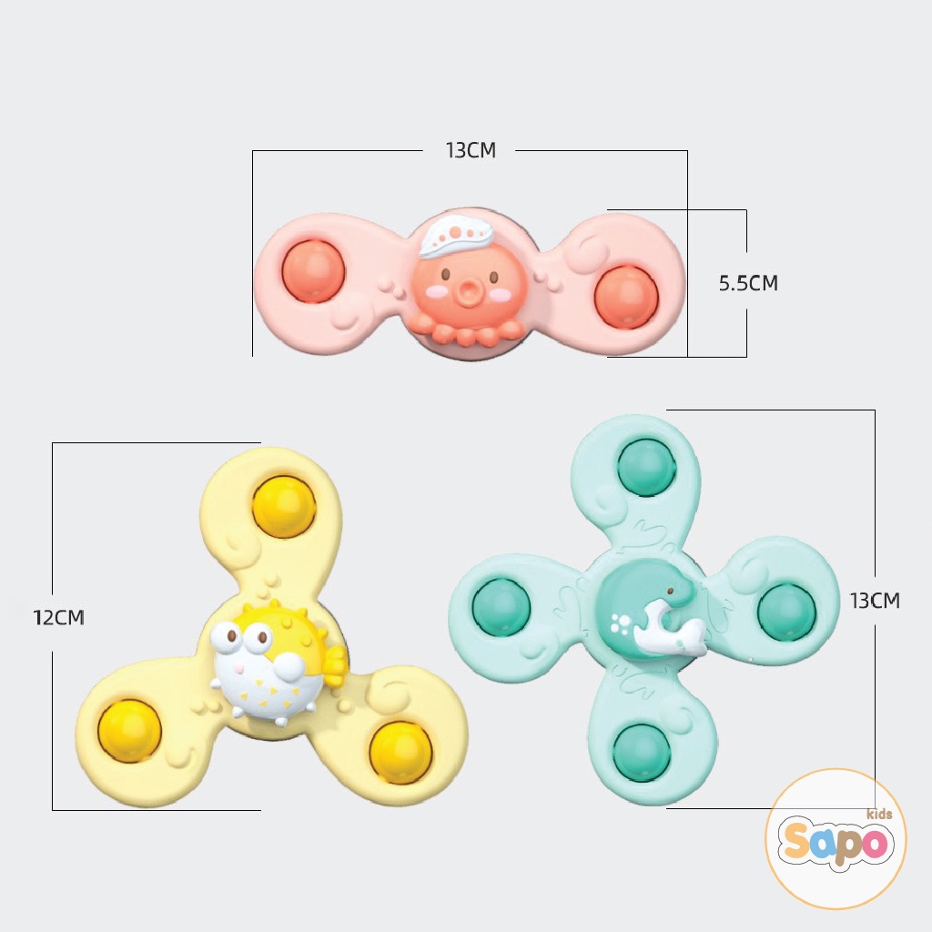 Đồ Chơi Con Quay Spinner Hình Côn Trùng Giúp Trẻ Vận Động Phát Triển, Đồ Chơi Bồn Tắm Cho Bé