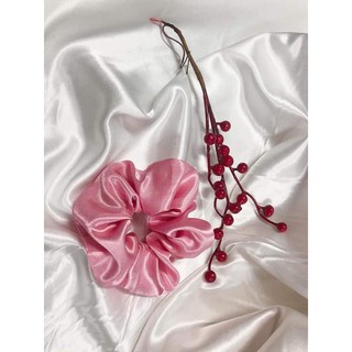 Dây buộc tóc Scrunchie màu hồng