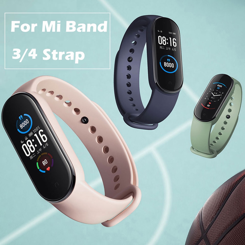 Dây đeo silicon mềm thay thế cho Xiaomi Mi Band 3/4