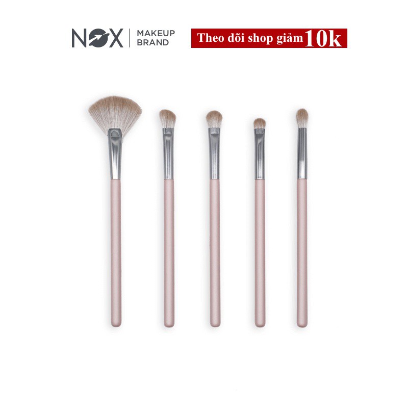 Set 5 Cọ Phấn Mắt NOX High Quality Pink