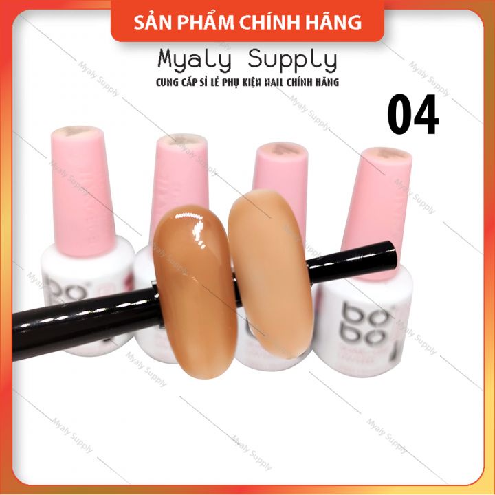 Sơn Gel Thạch BoBo Set 12 Màu Lẻ Chai