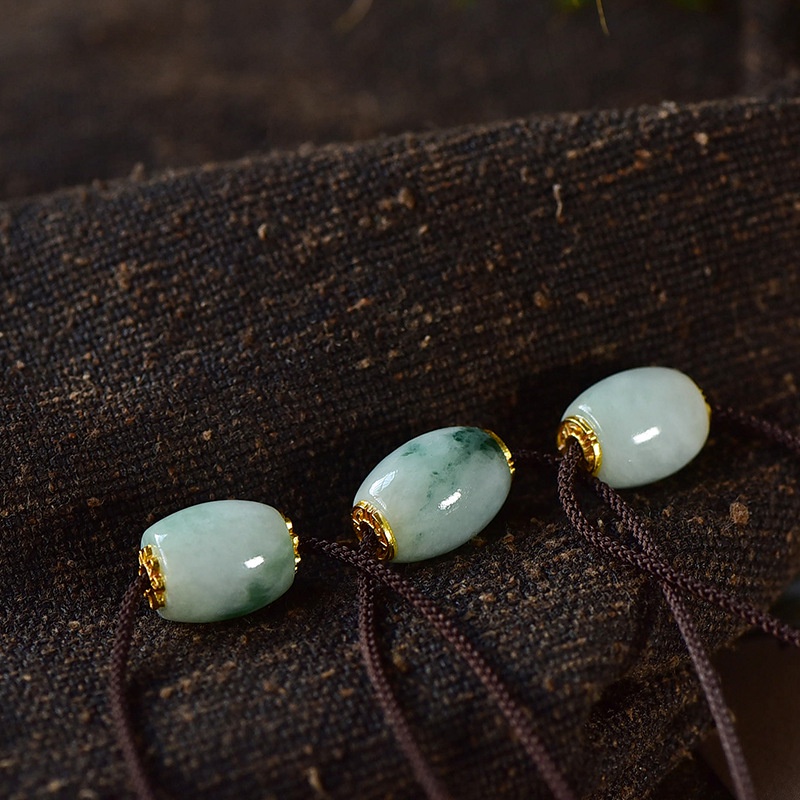 Lu Thống Ngoc JADElT, 17x12mm, Kèm Dây - Vật Phẩm Thông Quan, Phát Lộc, Vạn Sự May Mắn, Hanh Thông - Phong Thủy Thành Đô