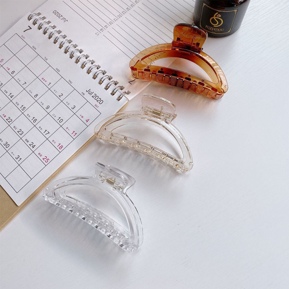 Kẹp Tóc Cỡ Lớn Bằng Nhựa Acrylic Tiện Dụng