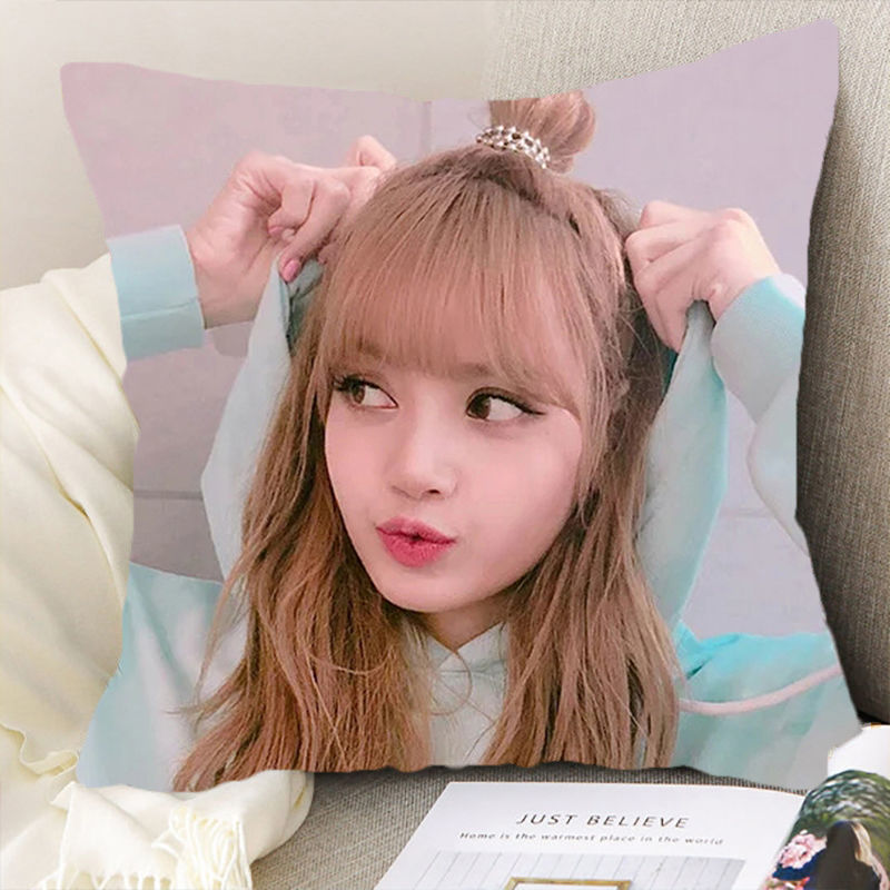 Blackpink Lisa girl cute gift double-sided paper DIY cushion