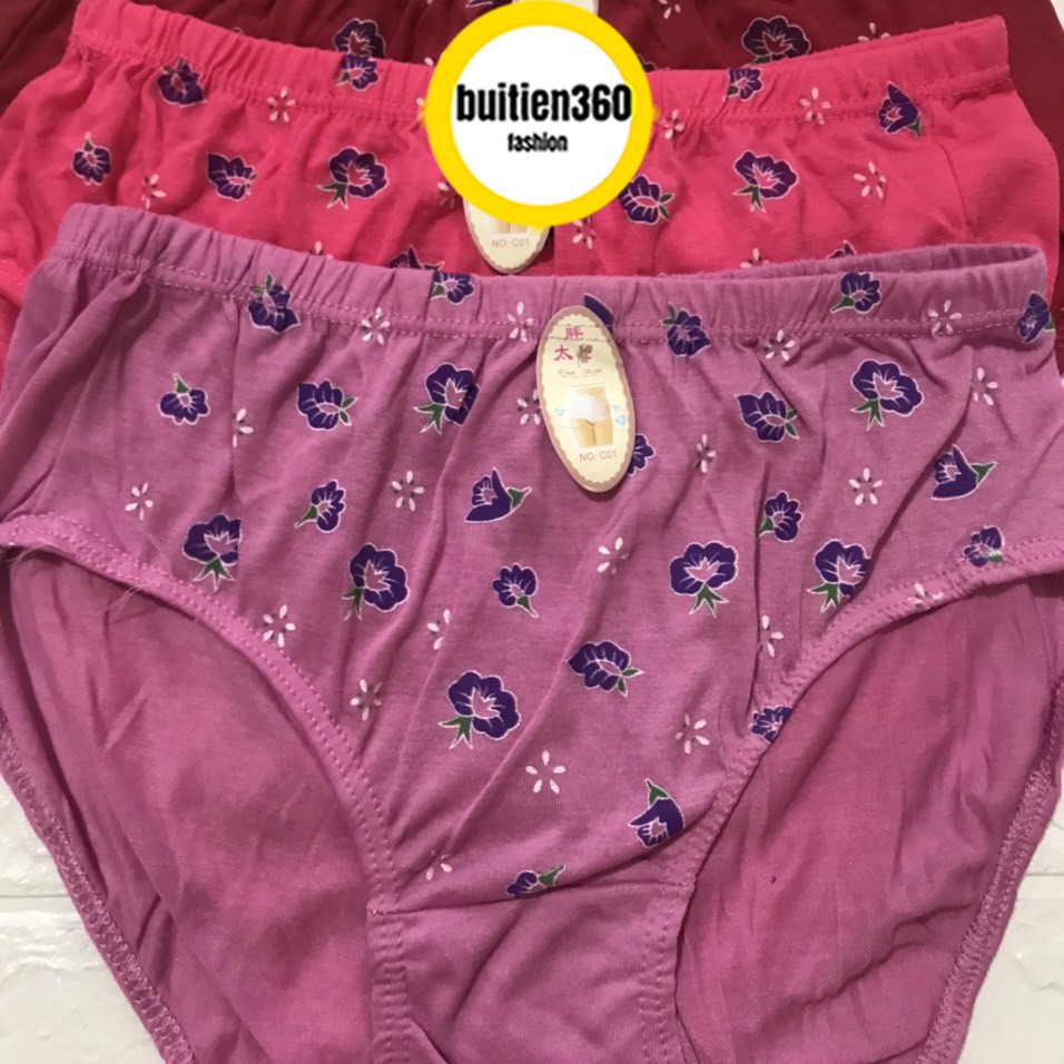 Quần lót bà già cạp cao big size 3XL cho người già người béo mập 60kg 70kg 80kg 90kg; bikini