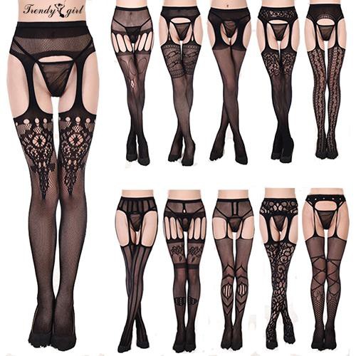 Quần vớ ren dài có dây nịt dành cho nữ