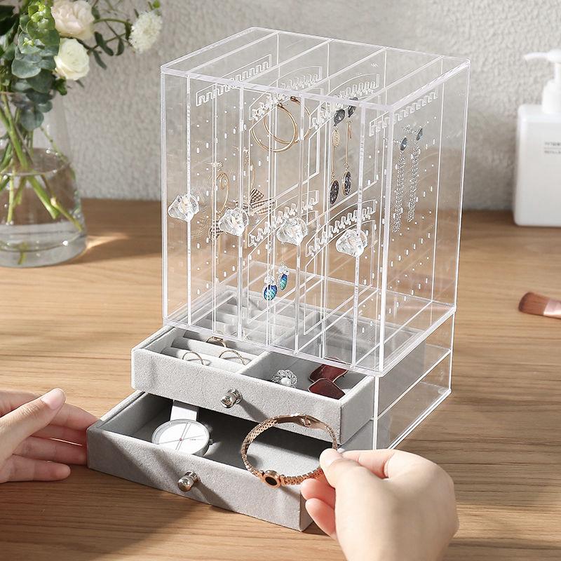 Hộp nhựa đựng khuyên tai chống bụi