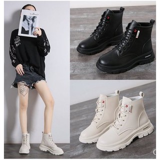 (Sẵn GIày boot ulzzang cổ cao chất da PU
