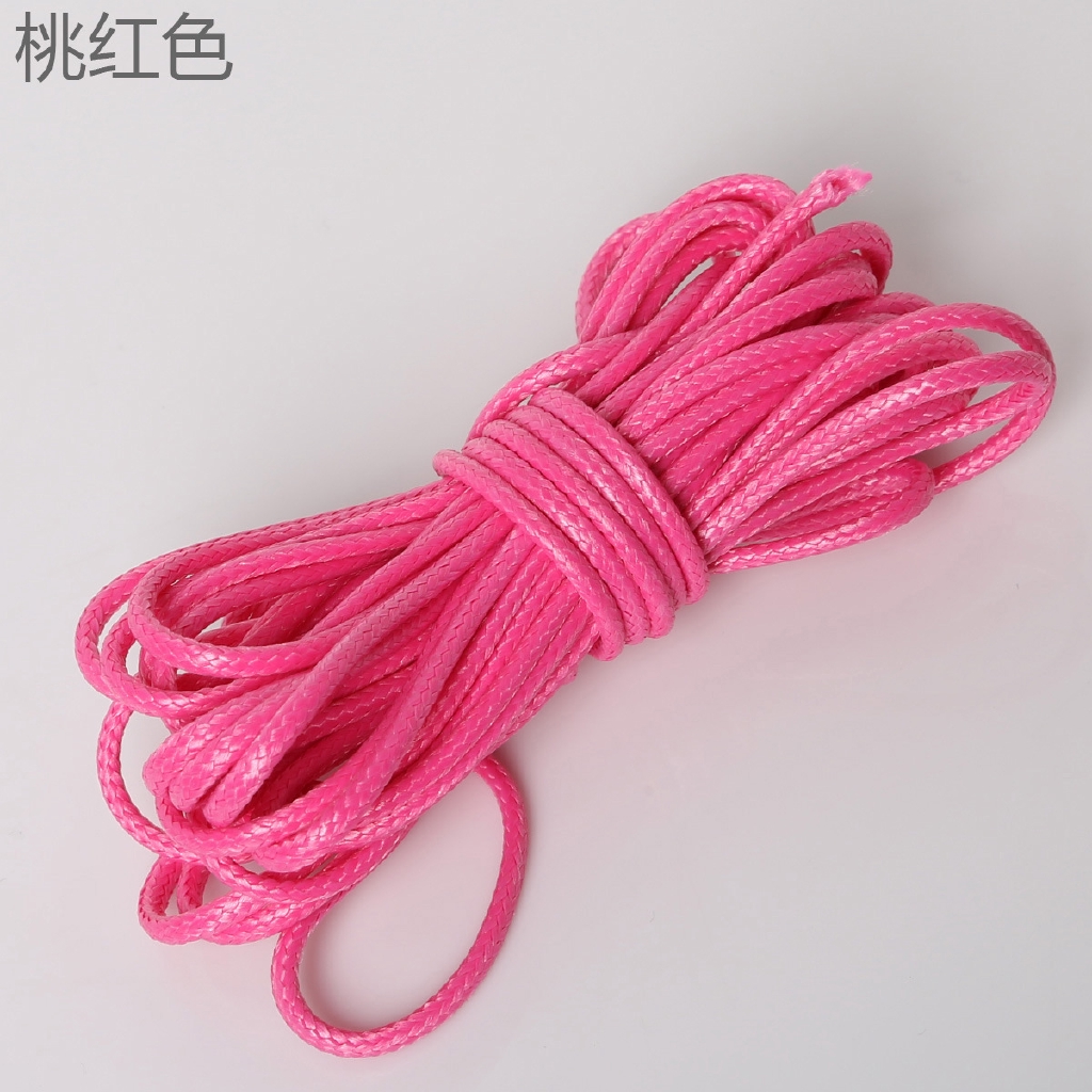 Cuộn dây polyester giả da 2mm nhiều màu chuyên dụng làm vòng đeo tay dây chuyền thủ công