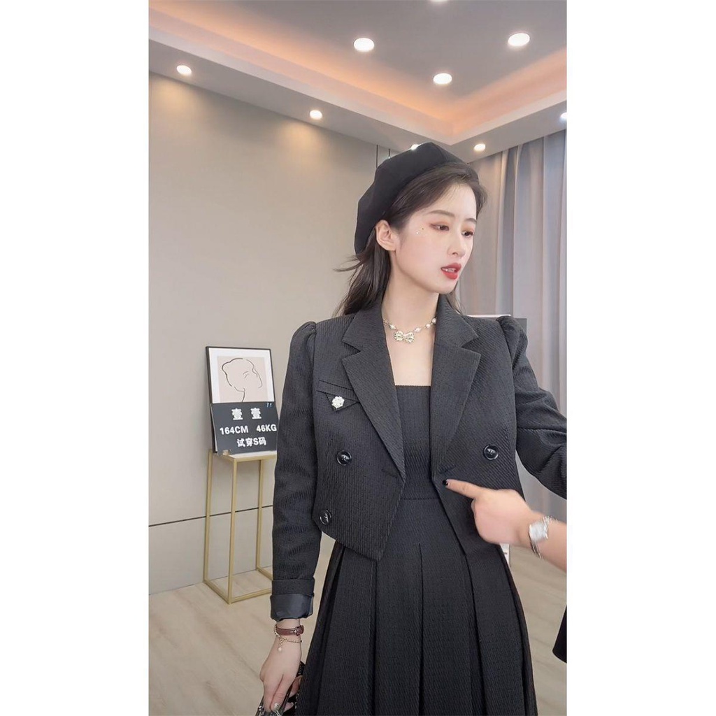 Đầm hai dây phong cách Pháp thời trang mùa thu năm 2021 cho nữ | BigBuy360 - bigbuy360.vn