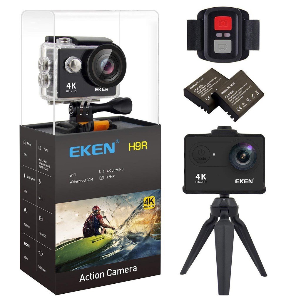 Camera hành trình 4K Eken Ultra HD kết nối điện thoại livestream quay video 4K tặng đầy đủ bộ phụ kiện sports lắp đặt | BigBuy360 - bigbuy360.vn