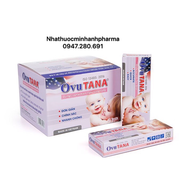 Que thử Rụng trứng OVUTANA (hộp 12 que)