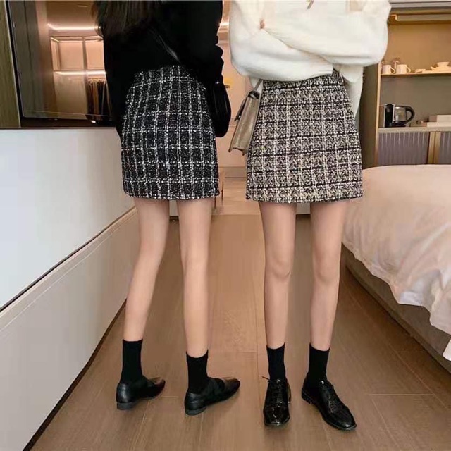 (có ảnh thật) chân váy dạ dáng chữ A dành cho nữ bốn mùa | BigBuy360 - bigbuy360.vn