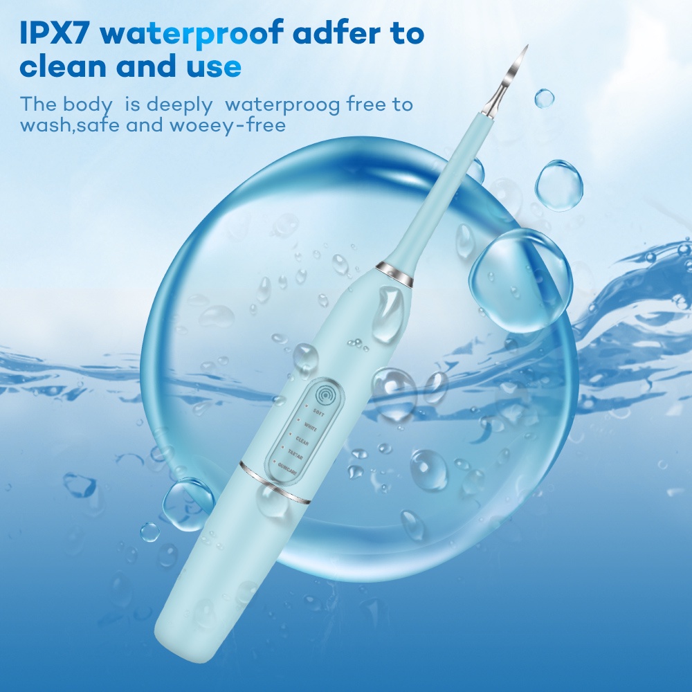 Hailicare Máy cạo vôi răng bằng điện siêu âm Tẩy trắng răng Sonic Tartar Nha khoa Máy cạo vôi răng Làm trắng Máy kích thích Loại bỏ Cao răng Scaler Chăm sóc răng