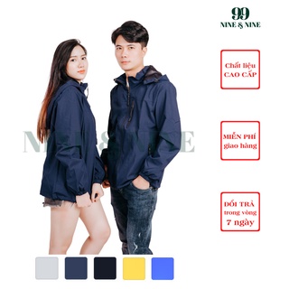 Áo khoác gió nam, nữ cao cấp chống nước, gió , bụi áo gió unisex nam nữ áo đôi chất gió tráng bạc