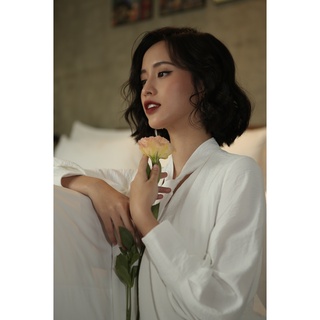 Vella Fashion - Đầm suông cổ thắt nơ VD20095