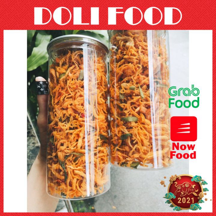 Khô gà lá chanh 300g - Khô Gà Nhà Làm Cam Kết Không Chất Bảo Quản - Doli food | BigBuy360 - bigbuy360.vn