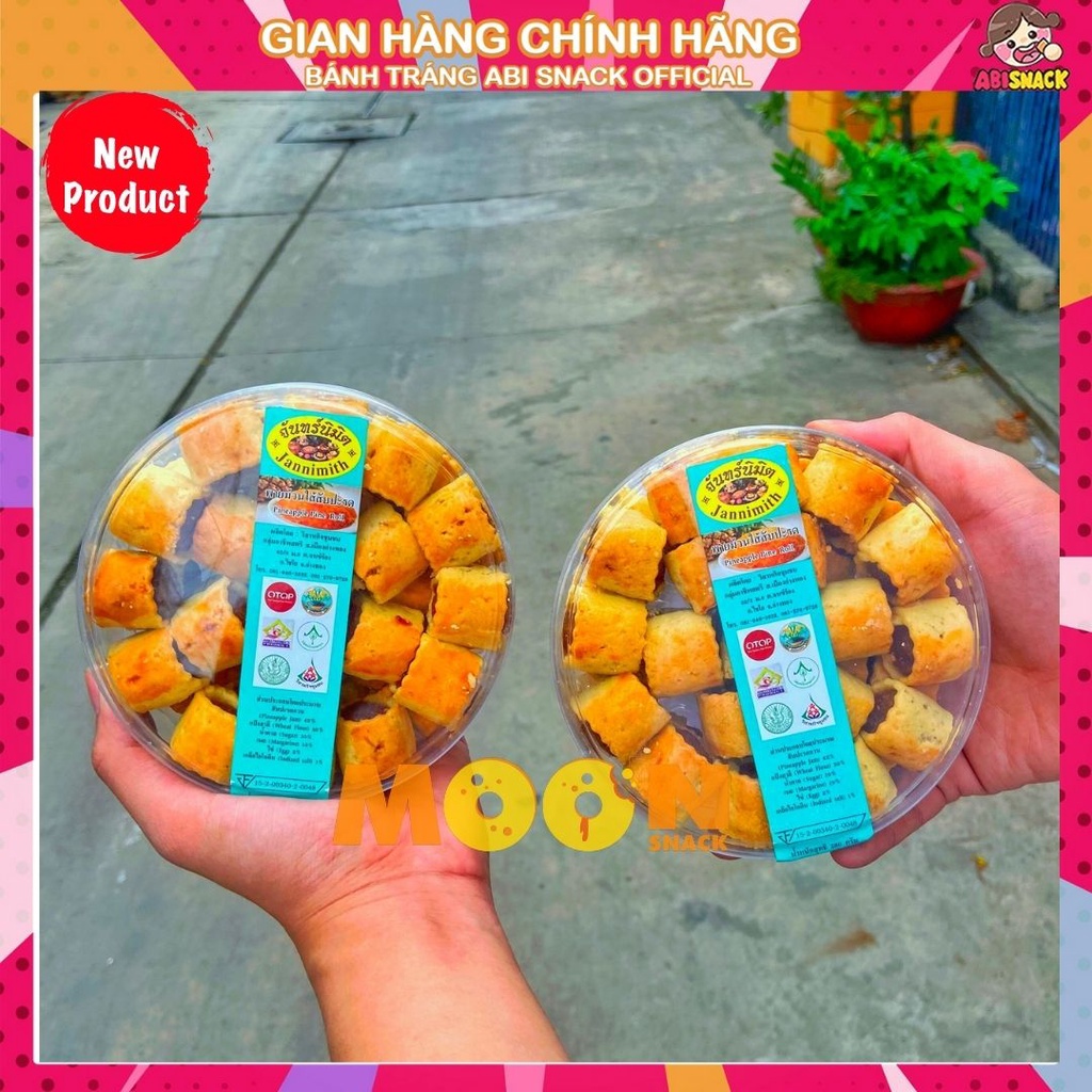 Bánh Kép cuộn Roll Nhân Thơm Dứa Chính Hãng Thái Lan hàng chuẩn xịn hộp 280g trọng lượng thực tế 410g