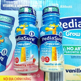 [Date mới] Thùng Sữa Pediasure nước Vani, Dâu, Chocolate 237ml Mỹ