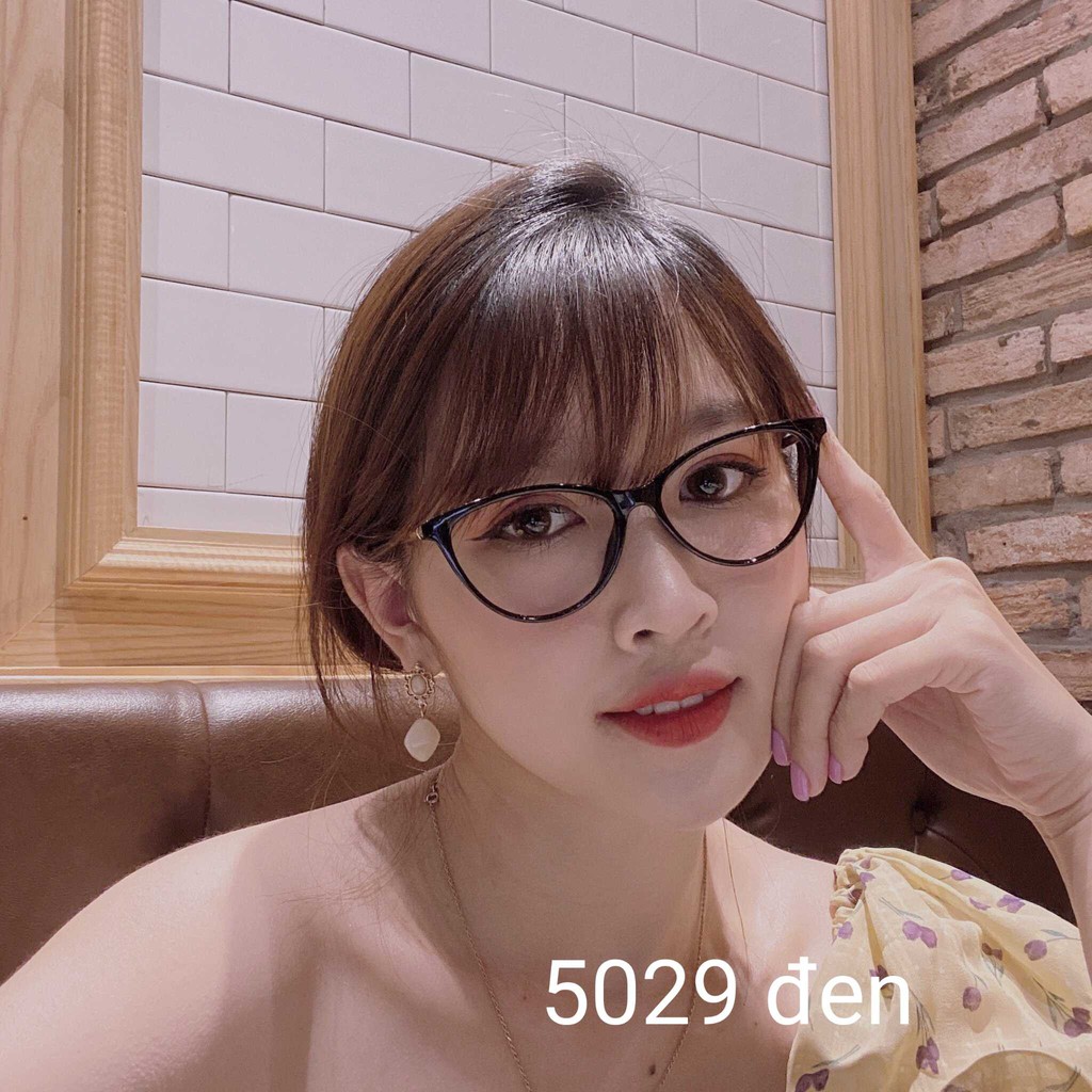 Gọng kính thiết kế dáng mắt mèo, Gọng kính cận mắt mèo càng kim loại chắc chắn 5029 | BigBuy360 - bigbuy360.vn