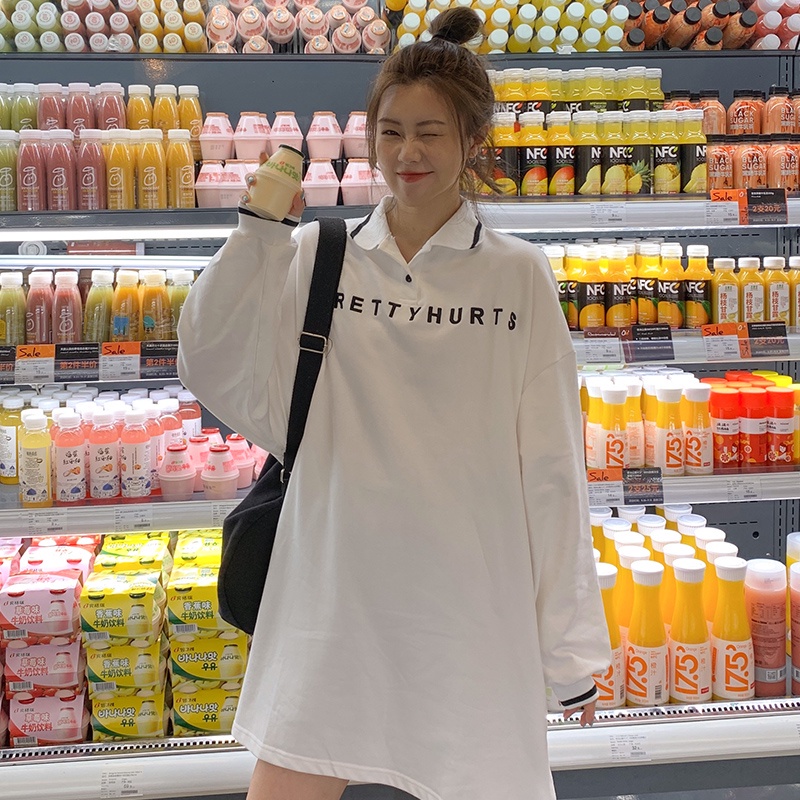 SUXI Áo Nỉ Nữ Dài Tay Có Mũ Thời Trang Hàn