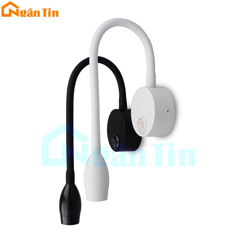Đèn Led đọc sách chiếu tranh treo tường gắn tường phòng ngủ Led 3W 220V RO1400 Ngân Tin