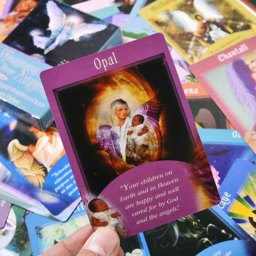 Combo Bộ Messages From Your Angels Cards Tarot H6 và Túi Nhung Đựng Tarot