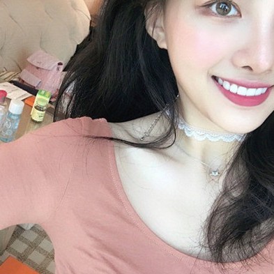 Vòng cổ ren trắng trang sức hàn quốc nữ
