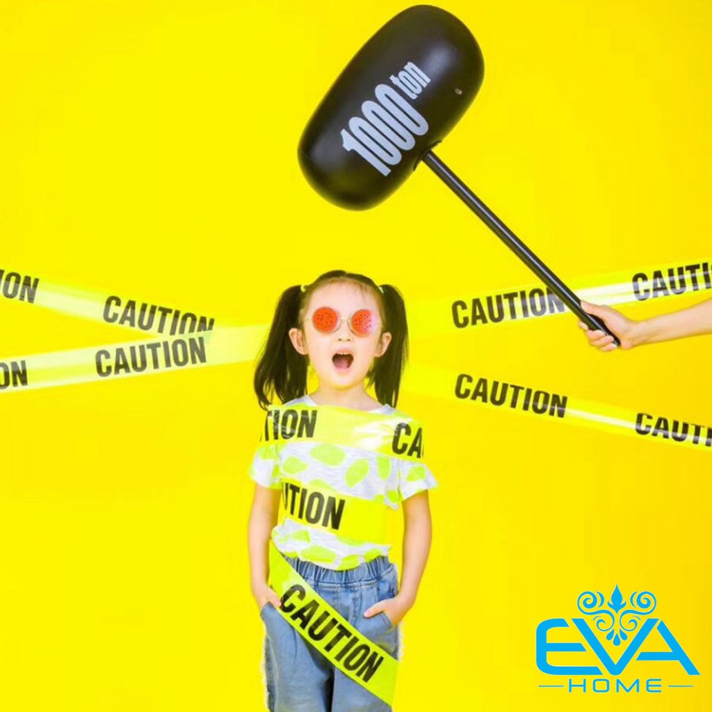 Búa Bơm Hơi Big Size 70cm /  Đồ Chơi Bơm Hơi Búa Tạ Đen Lớn 1000 Ton Big Size Vui Nhộn Large Inflatable Hammer 1000Ton