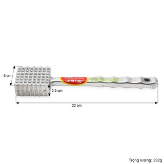 Búa đập thịt cỡ trung Vạn Lợi Dragon bằng nhôm cứng bền một mặt trơn 1 mặt có đinh tròn