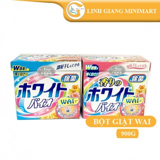 Bột giặt Wai xanh 900g Bột giặt Nhật bản phù hợp với máy giặt cửa trước cửa trên và giặt tay